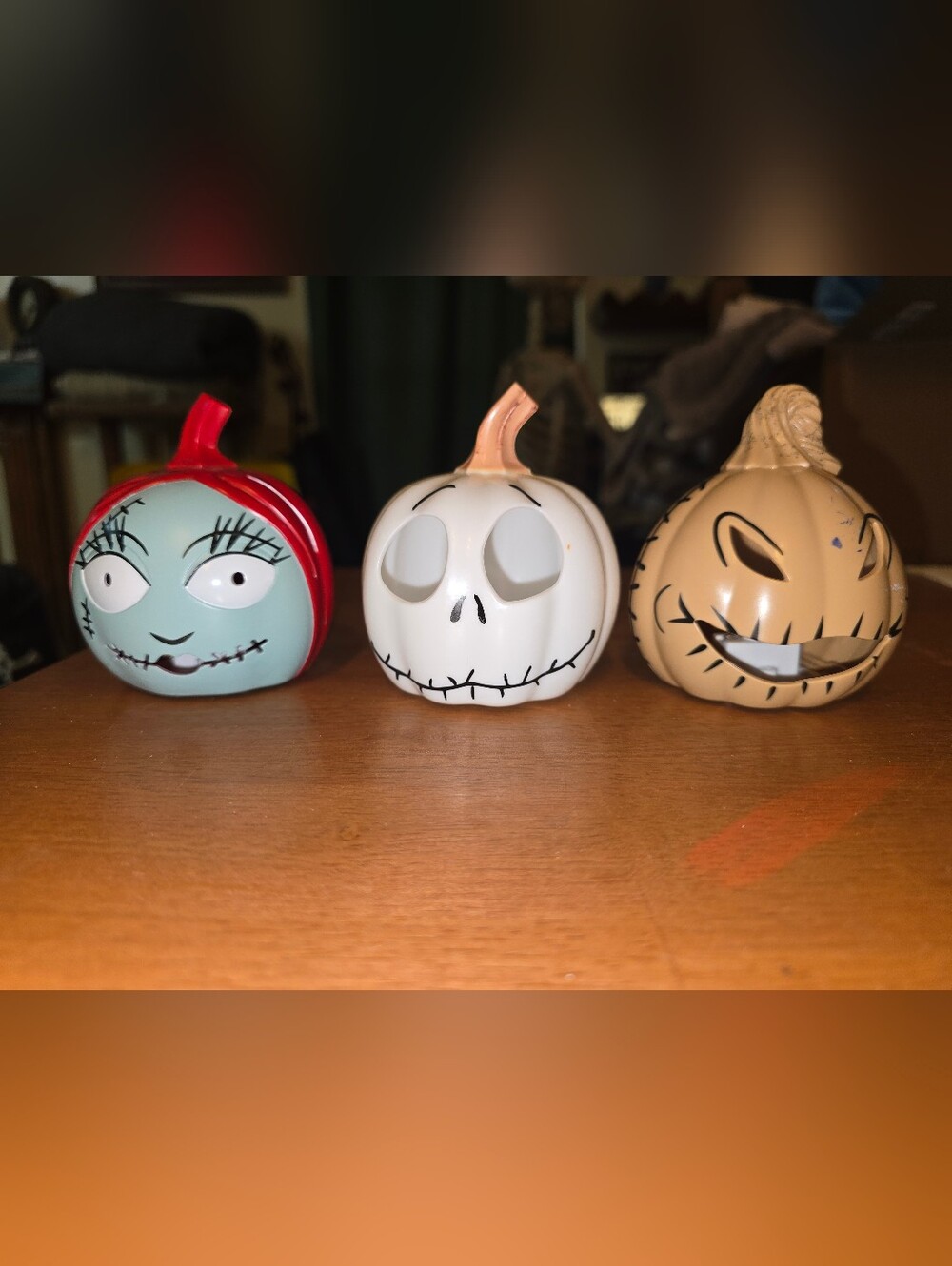 Mini Light-Up Pumpkins - The Nightmare Before Christmas